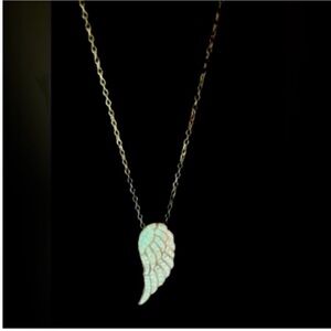 NWT Swarovski Angel Wing Crystals Gold Wash Sterling Silver Necklace